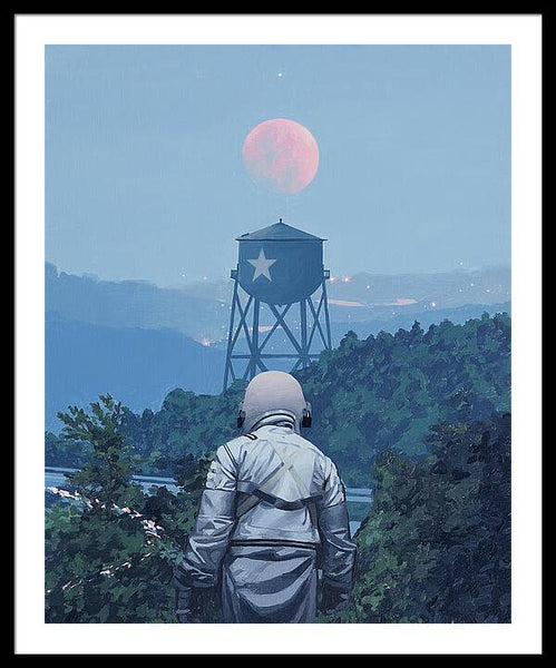 Pink Moon - Framed Print