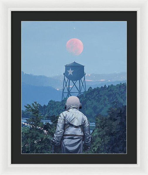 Pink Moon - Framed Print