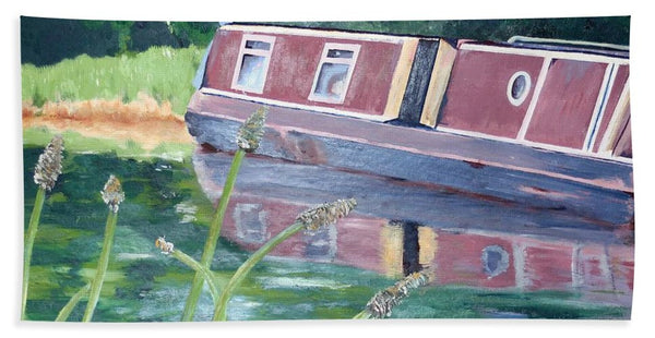 Beach Towel - Narrowboat