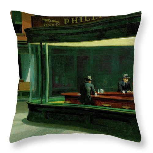 Nighthawks - Throw Pillow