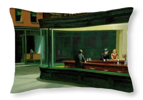Nighthawks - Throw Pillow