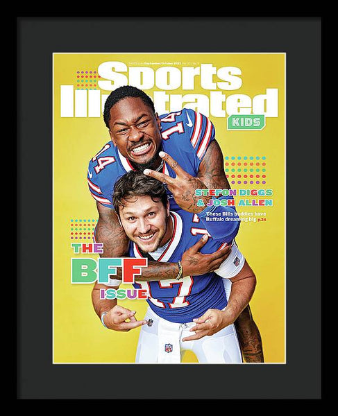 BFF Issue Cover, Buffalo Bills Josh Allen and Stefon Diggs - Framed Print