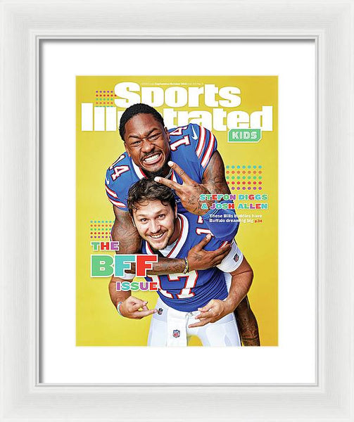 BFF Issue Cover, Buffalo Bills Josh Allen and Stefon Diggs - Framed Print