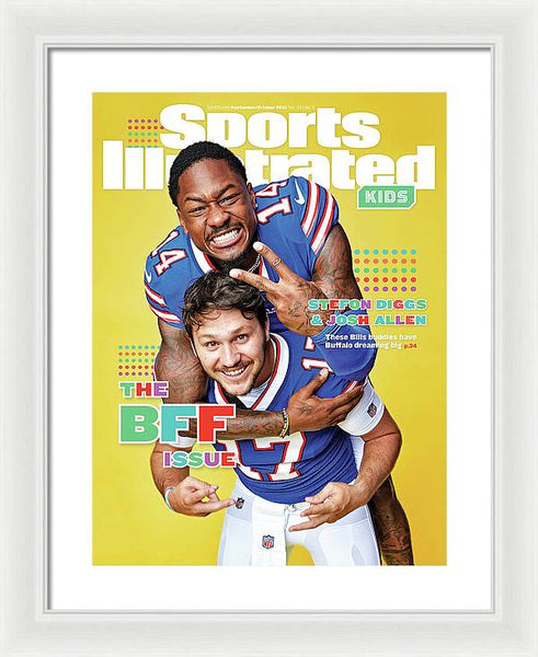 BFF Issue Cover, Buffalo Bills Josh Allen and Stefon Diggs - Framed Print