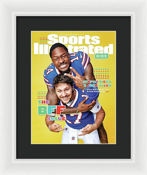 BFF Issue Cover, Buffalo Bills Josh Allen and Stefon Diggs - Framed Print