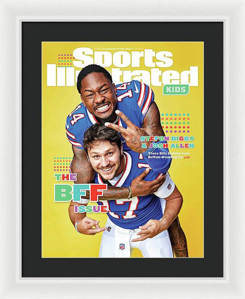 BFF Issue Cover, Buffalo Bills Josh Allen and Stefon Diggs - Framed Print