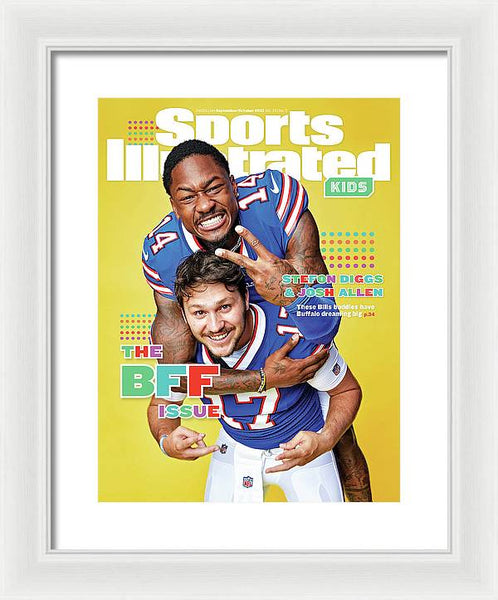 BFF Issue Cover, Buffalo Bills Josh Allen and Stefon Diggs - Framed Print