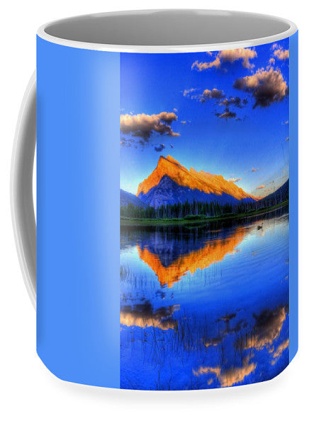 Blue Orange Mountain - Mug