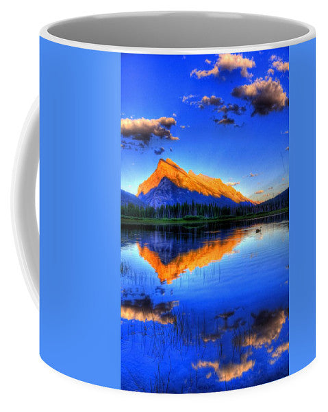 Blue Orange Mountain - Mug