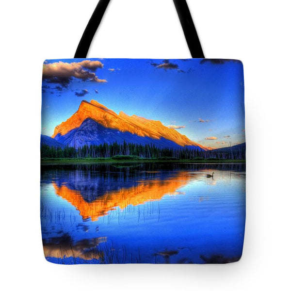 Tote Bag - Blue Orange Mountain