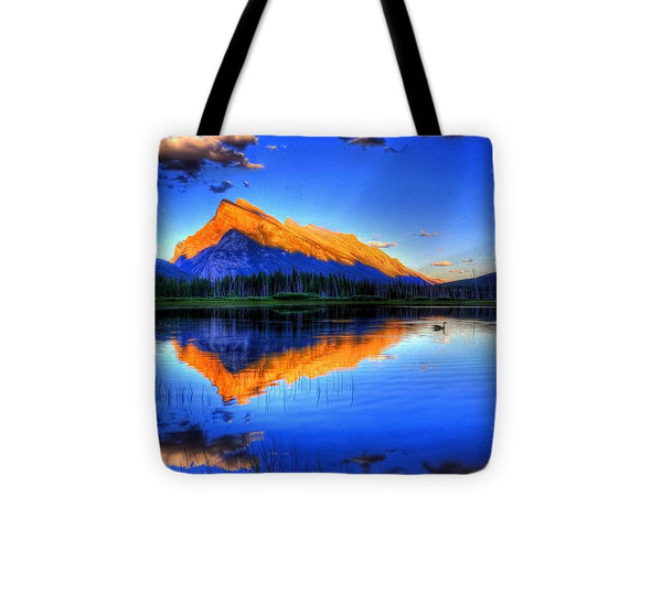 Tote Bag - Blue Orange Mountain