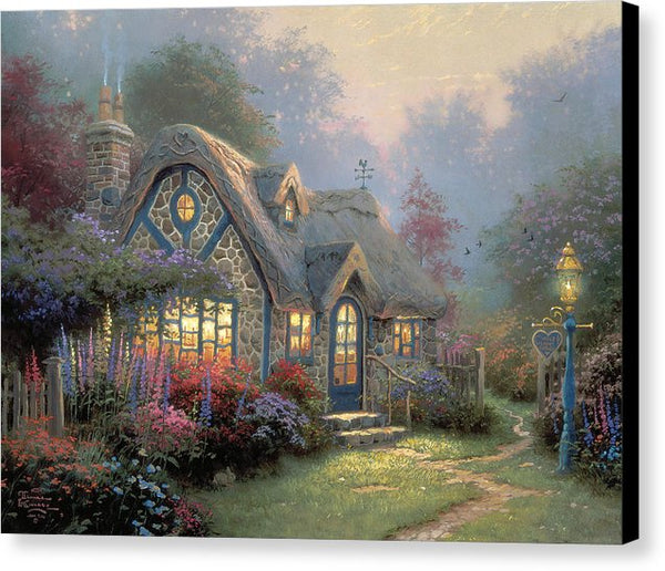 Candlelight Cottage - Canvas Print