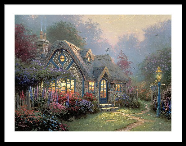 Candlelight Cottage - Framed Print