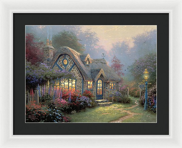 Candlelight Cottage - Framed Print
