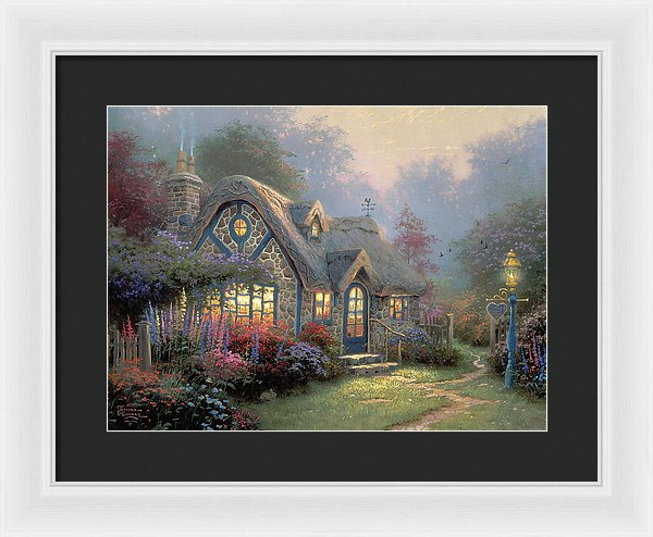Candlelight Cottage - Framed Print