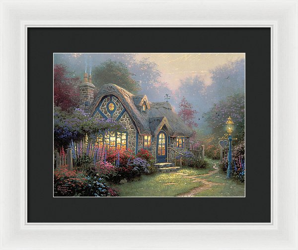 Candlelight Cottage - Framed Print