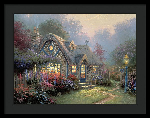 Candlelight Cottage - Framed Print