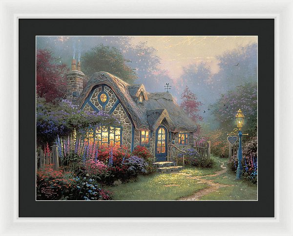 Candlelight Cottage - Framed Print