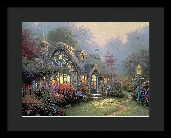 Candlelight Cottage - Framed Print