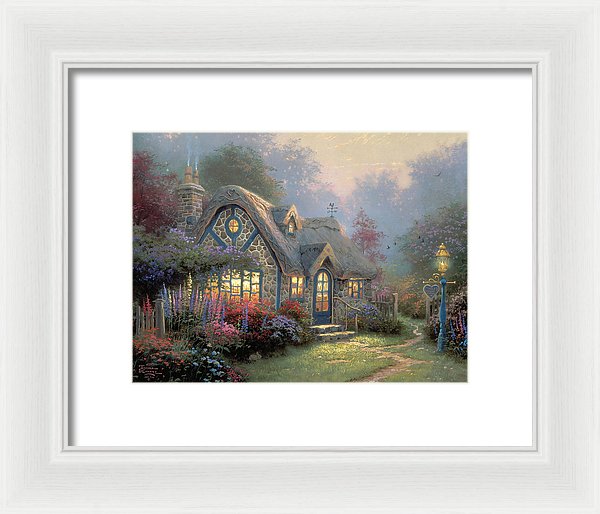 Candlelight Cottage - Framed Print