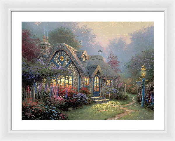 Candlelight Cottage - Framed Print