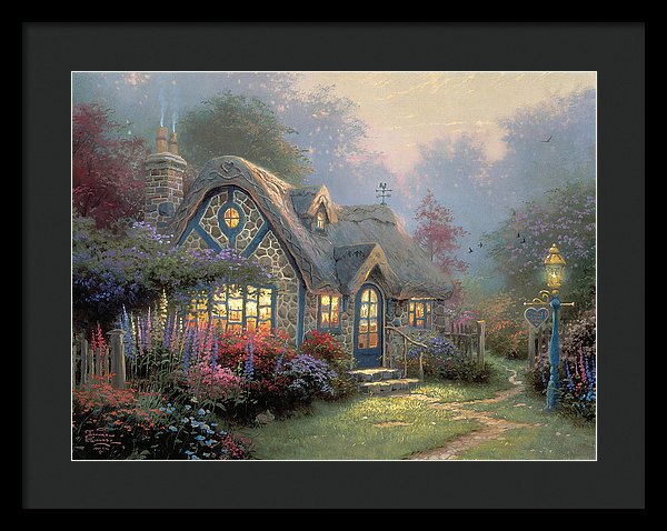 Candlelight Cottage - Framed Print