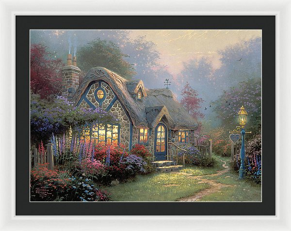 Candlelight Cottage - Framed Print