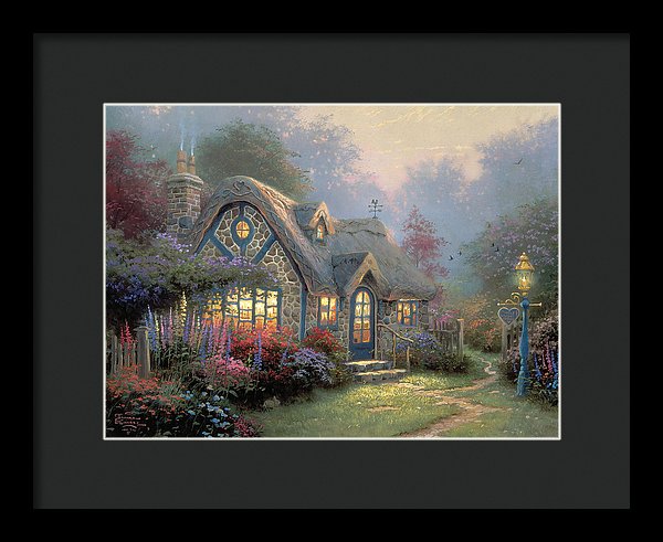 Candlelight Cottage - Framed Print