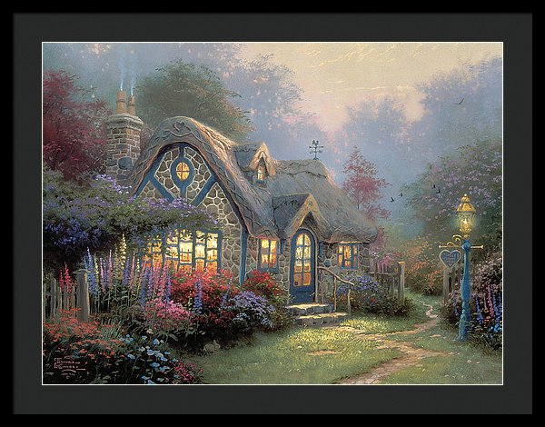Candlelight Cottage - Framed Print