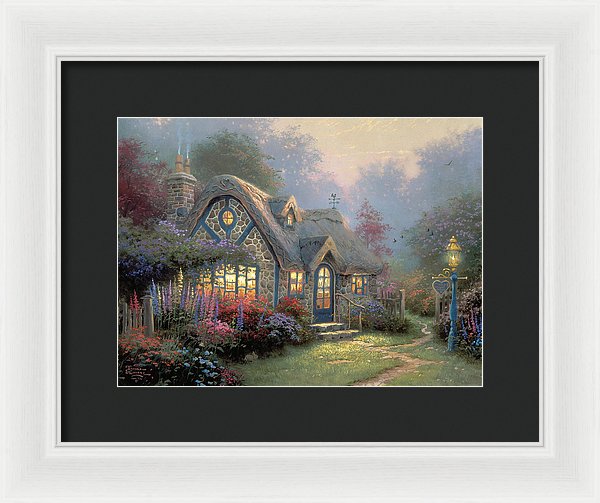 Candlelight Cottage - Framed Print