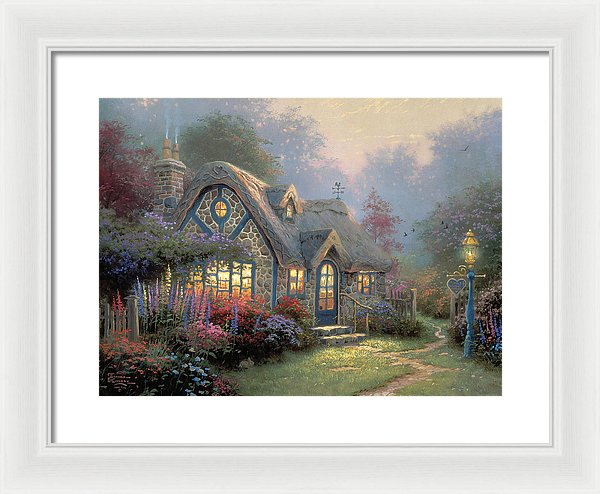 Candlelight Cottage - Framed Print