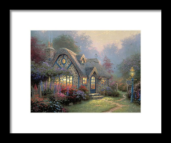 Candlelight Cottage - Framed Print