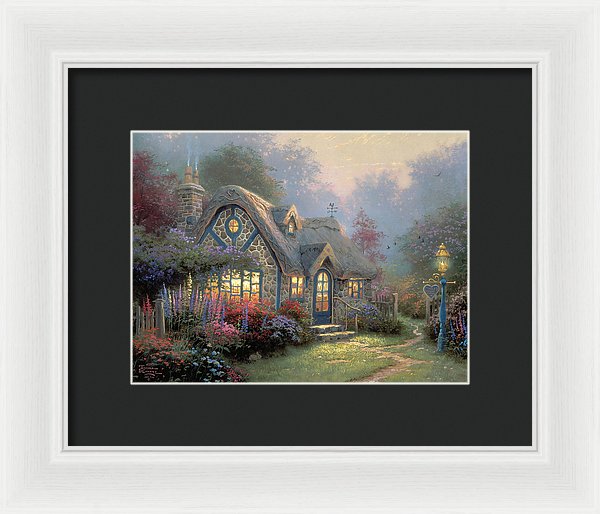 Candlelight Cottage - Framed Print