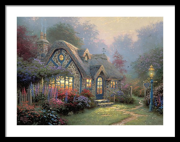 Candlelight Cottage - Framed Print