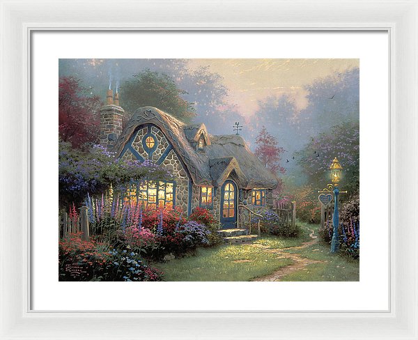 Candlelight Cottage - Framed Print