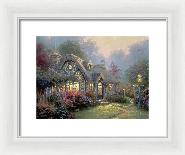 Candlelight Cottage - Framed Print