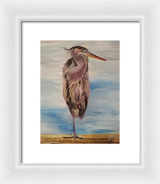Custard Tries Meditation - Framed Print