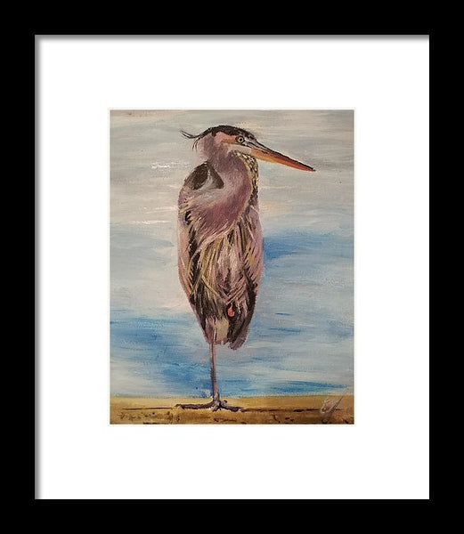 Custard Tries Meditation - Framed Print