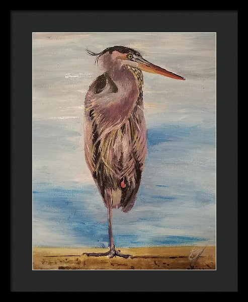 Custard Tries Meditation - Framed Print