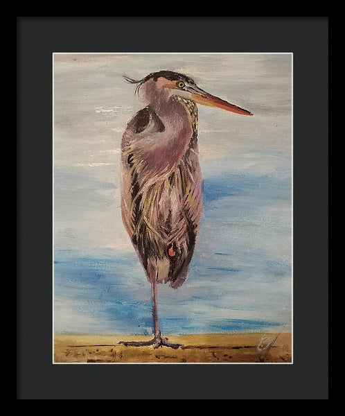 Custard Tries Meditation - Framed Print