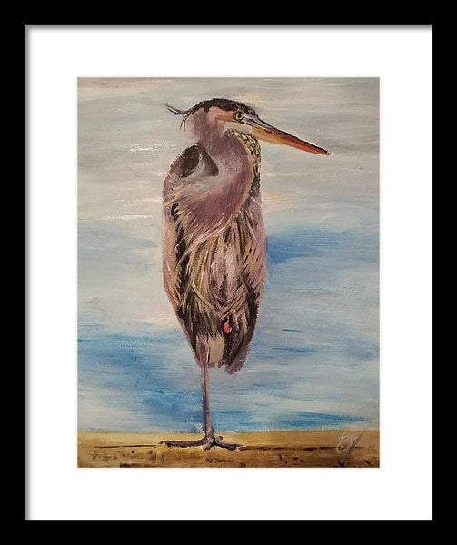 Custard Tries Meditation - Framed Print