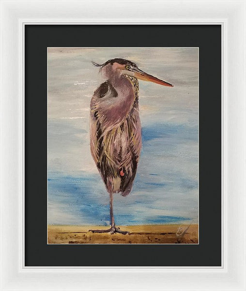 Custard Tries Meditation - Framed Print