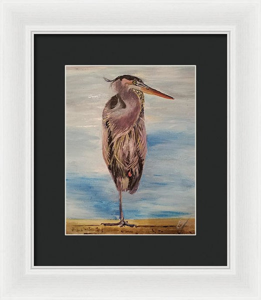 Custard Tries Meditation - Framed Print