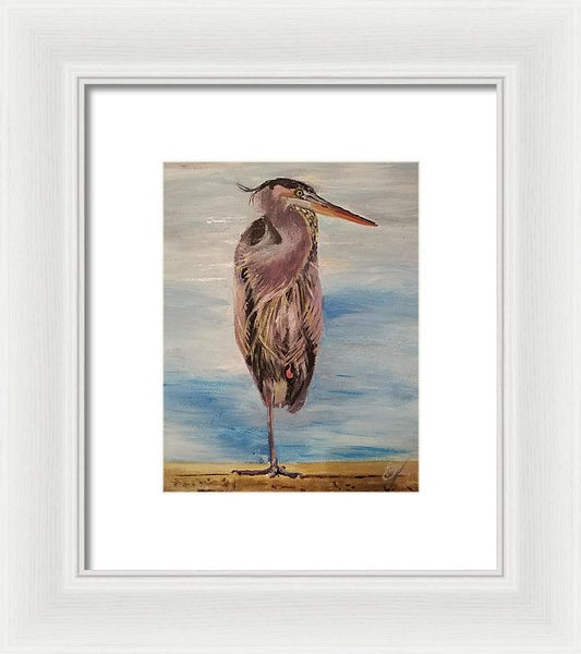 Custard Tries Meditation - Framed Print