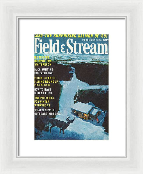 Field & Stream Magazine Cover December 1968 - Framed Print