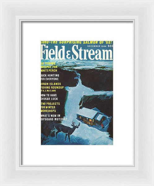 Field & Stream Magazine Cover December 1968 - Framed Print