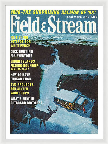 Field & Stream Magazine Cover December 1968 - Framed Print