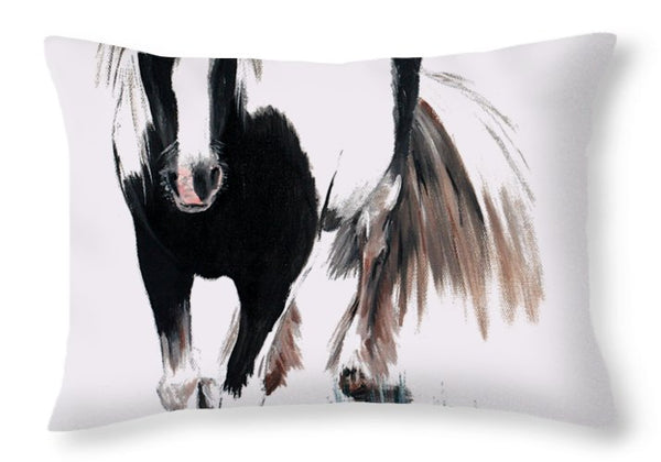 Gypsy Vanner - Throw Pillow
