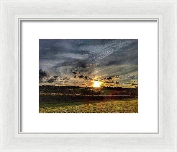 My Beautiful Sunset - Framed Print