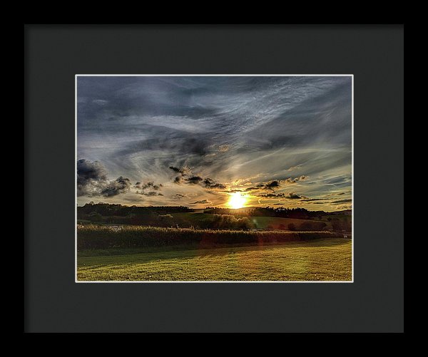 My Beautiful Sunset - Framed Print